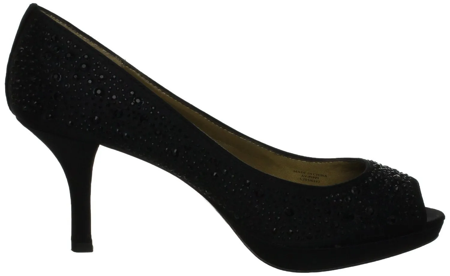 Adrienne Vittadini Pippi Platform Black Pump  (Women)