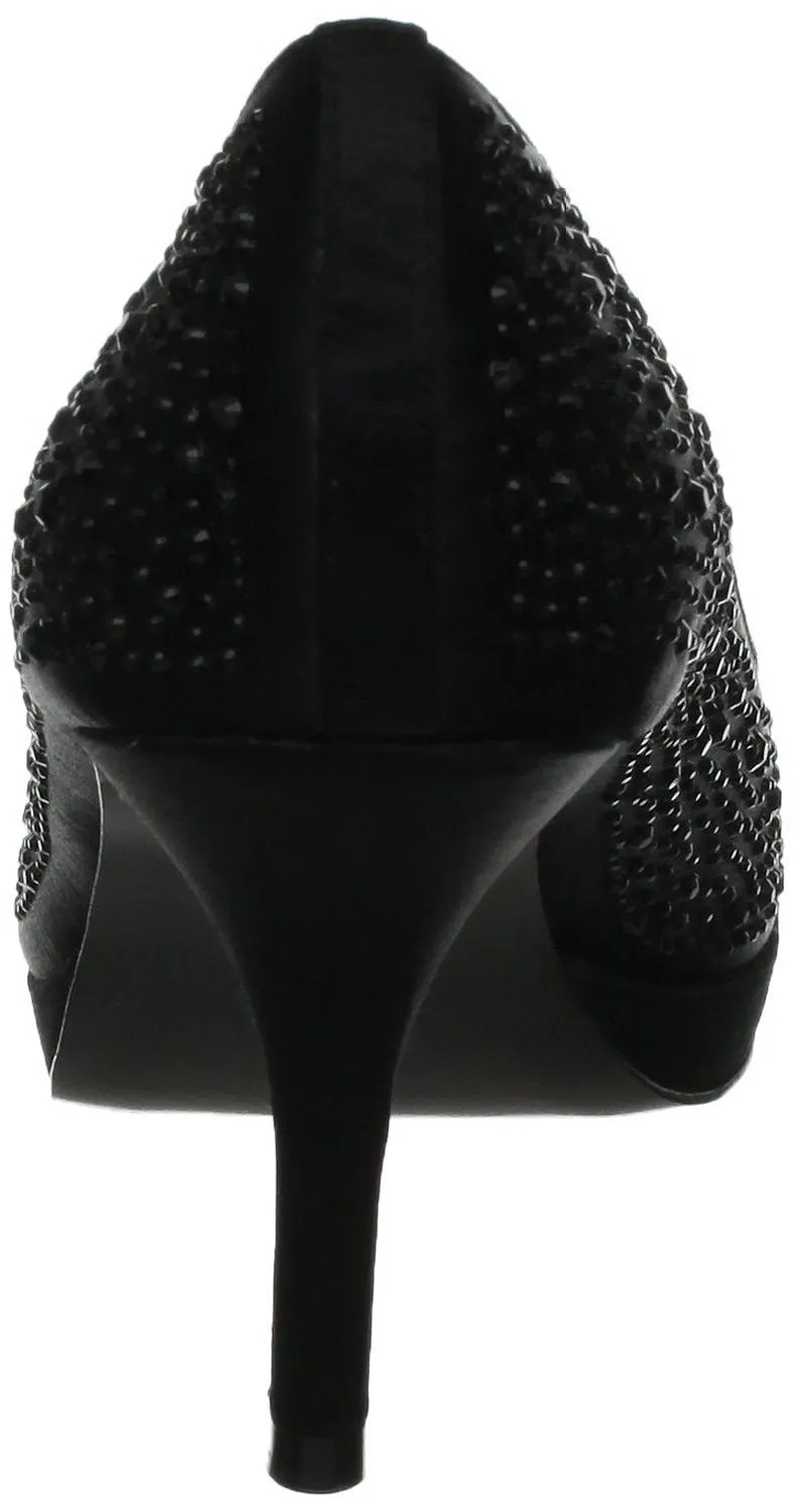 Adrienne Vittadini Pippi Platform Black Pump  (Women)