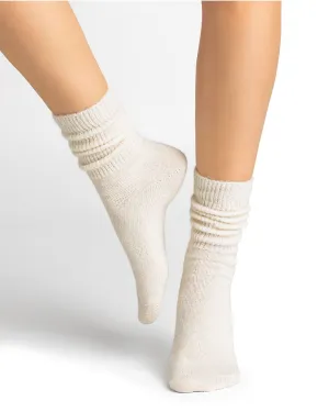 Alpaca Wool Socks Ecru