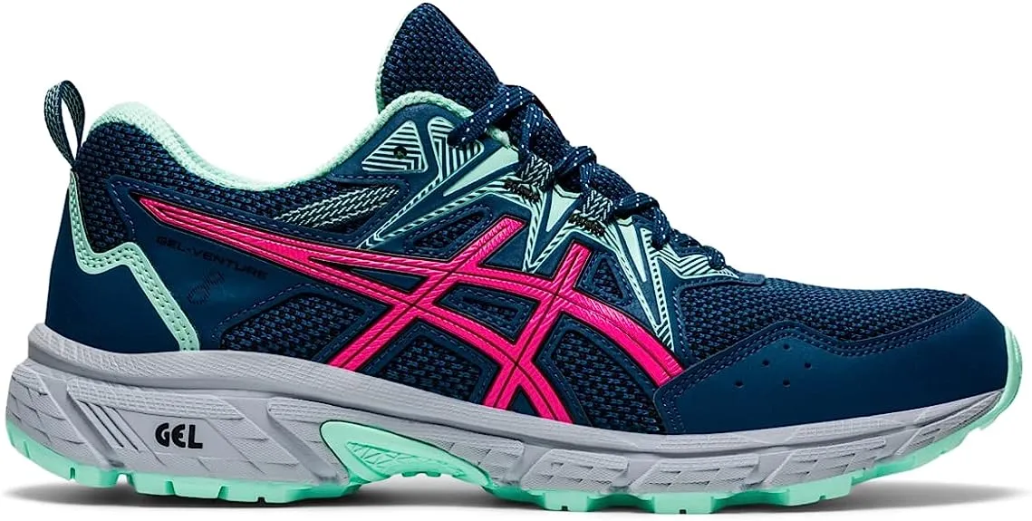 ASICS Women's Gel-Venture 8 Running Shoes, Blue/Pink