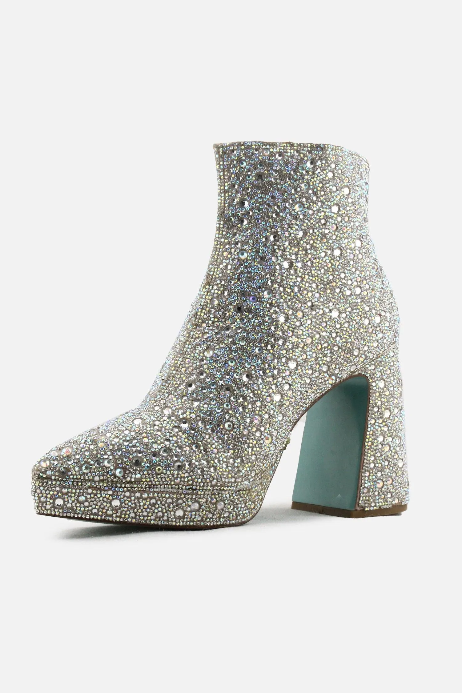 Betsey Johnson Zipper Platform Boots | Textile