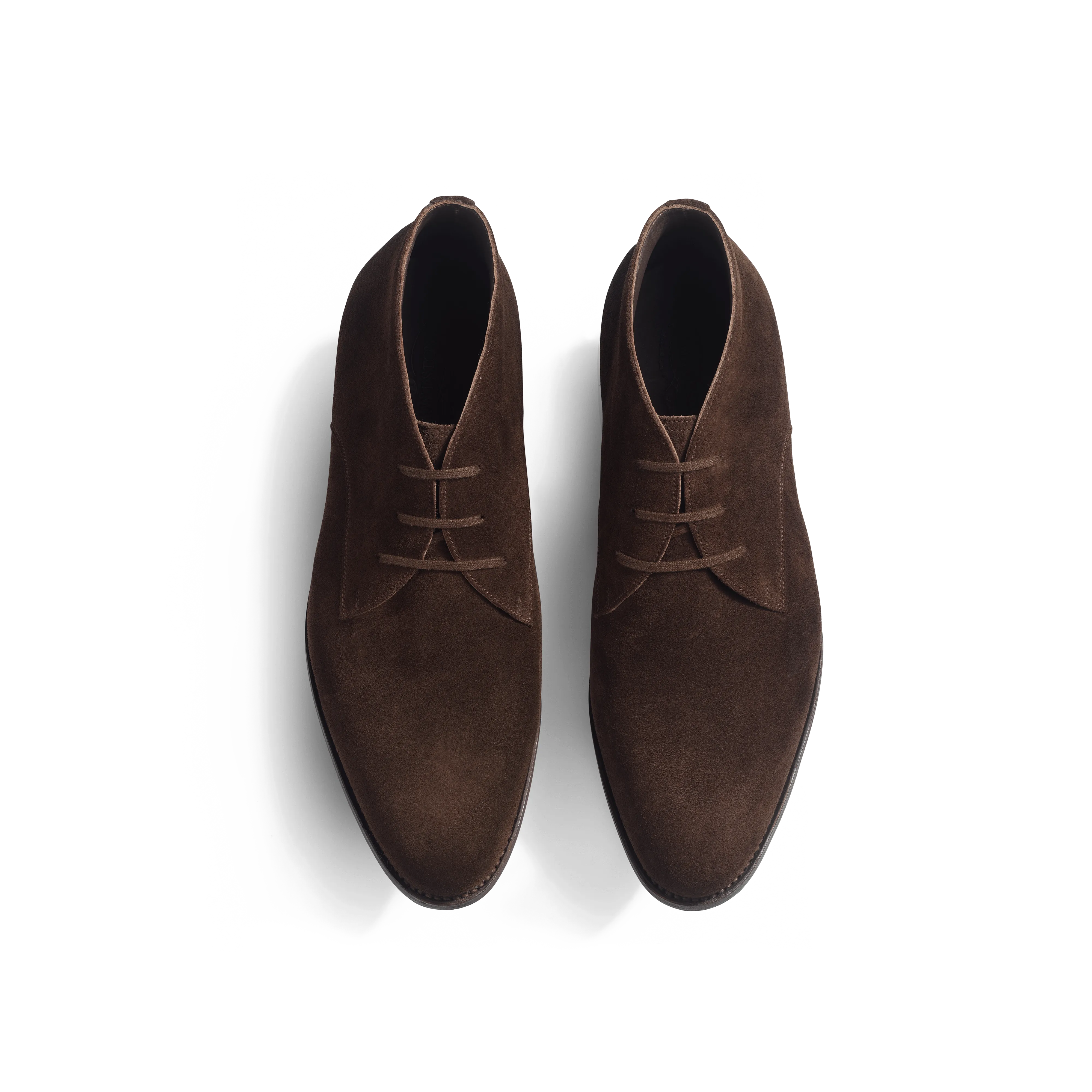 Bottine Chukka Edouard  [Homme cuir veau velours marron foncé]