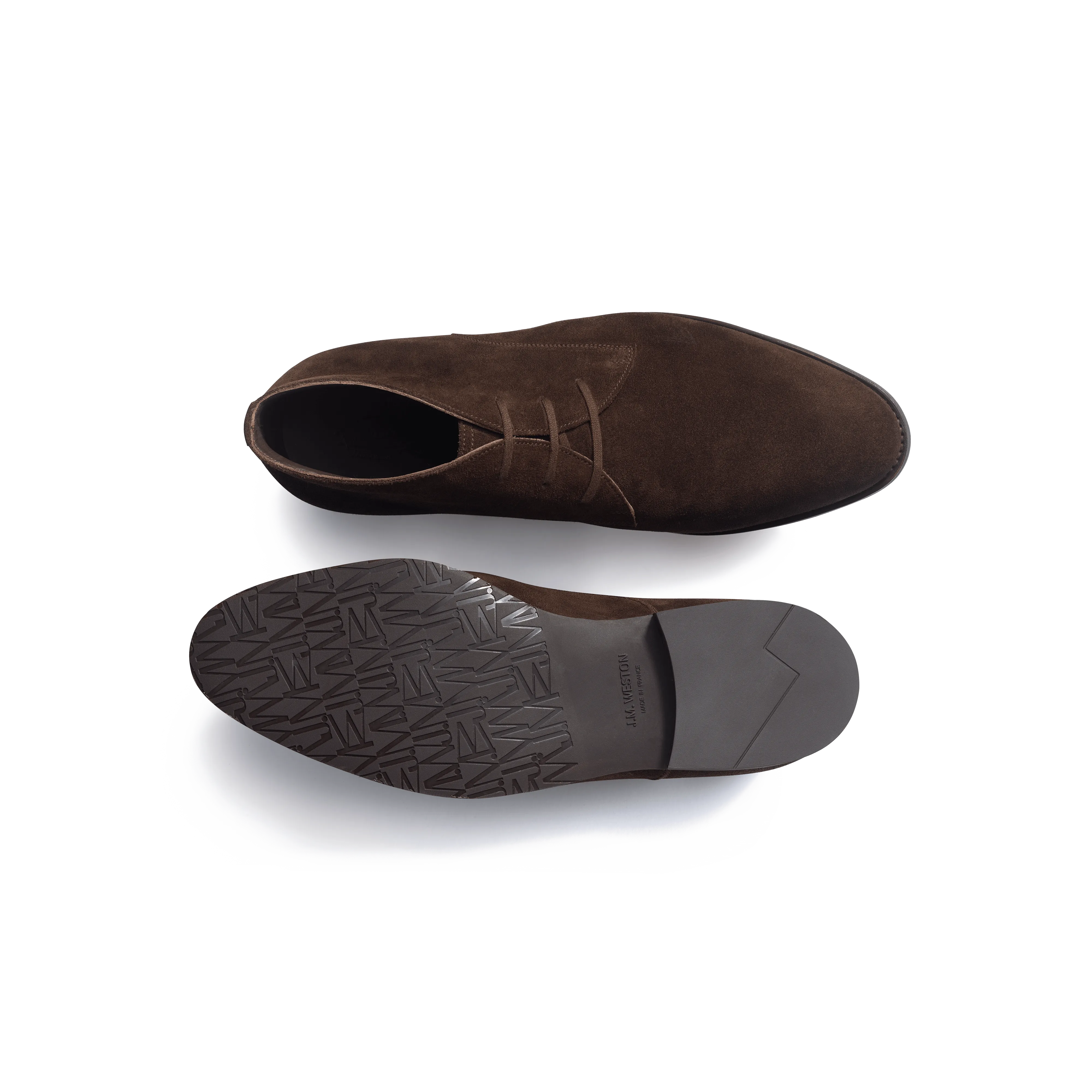 Bottine Chukka Edouard  [Homme cuir veau velours marron foncé]