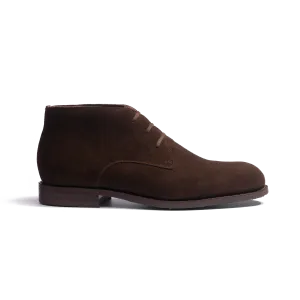 Bottine Chukka Edouard  [Homme cuir veau velours marron foncé]