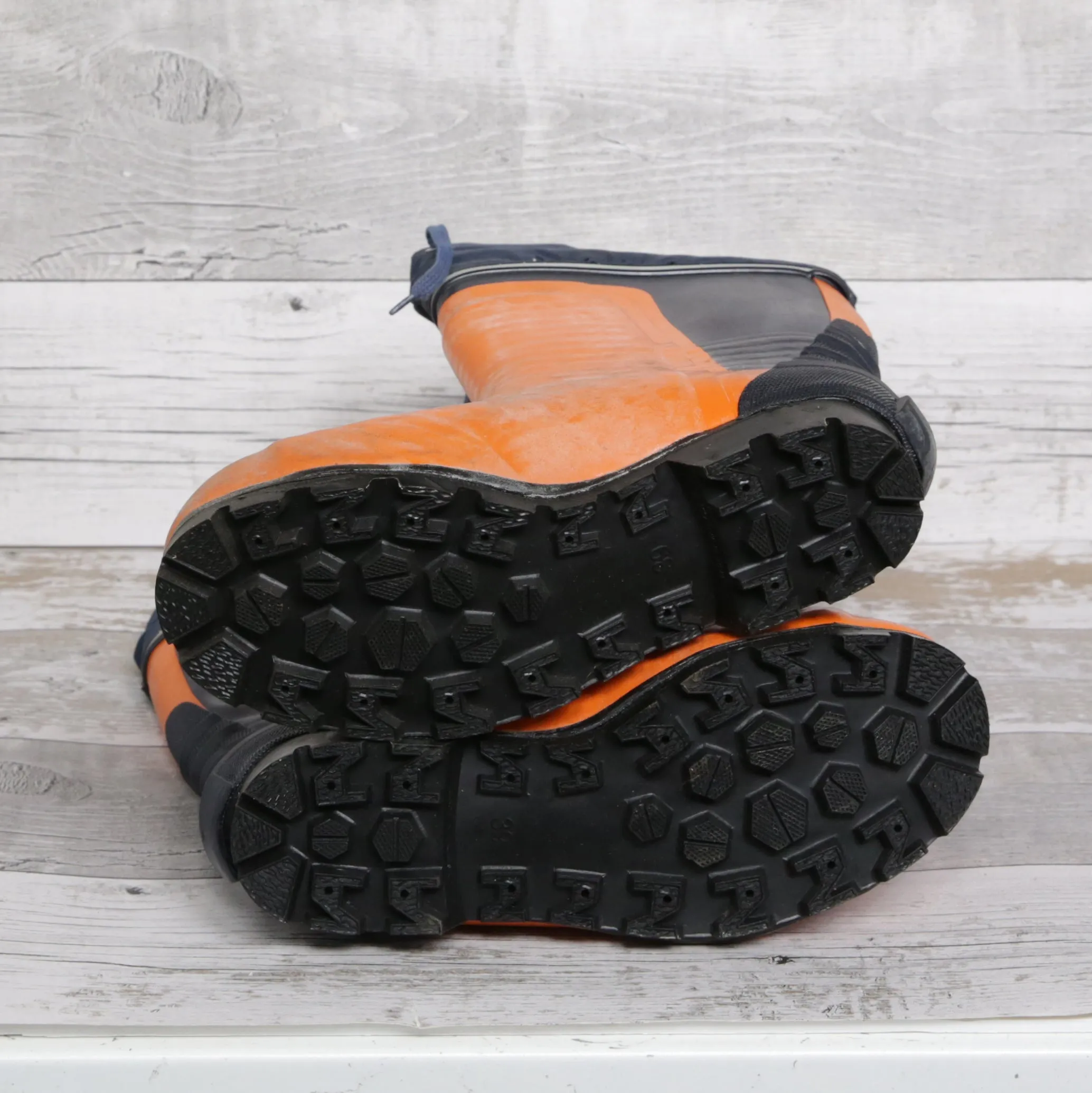 De-Branded Steel Toe Cap Chainsaw Class 3 Wellington Boots UK6.5