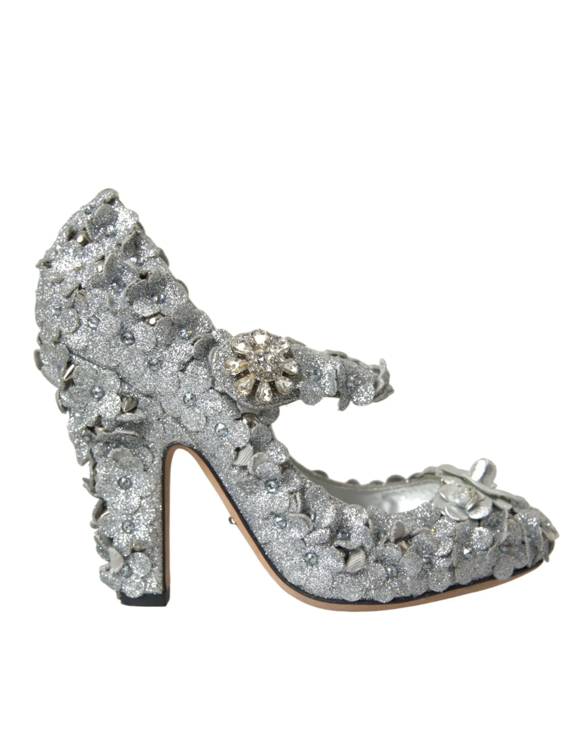 Dolce & Gabbana Floral Crystal Embellished Pumps