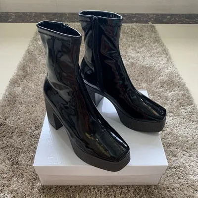 Heeled Platform Boots