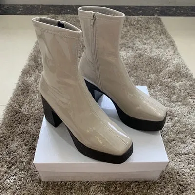 Heeled Platform Boots