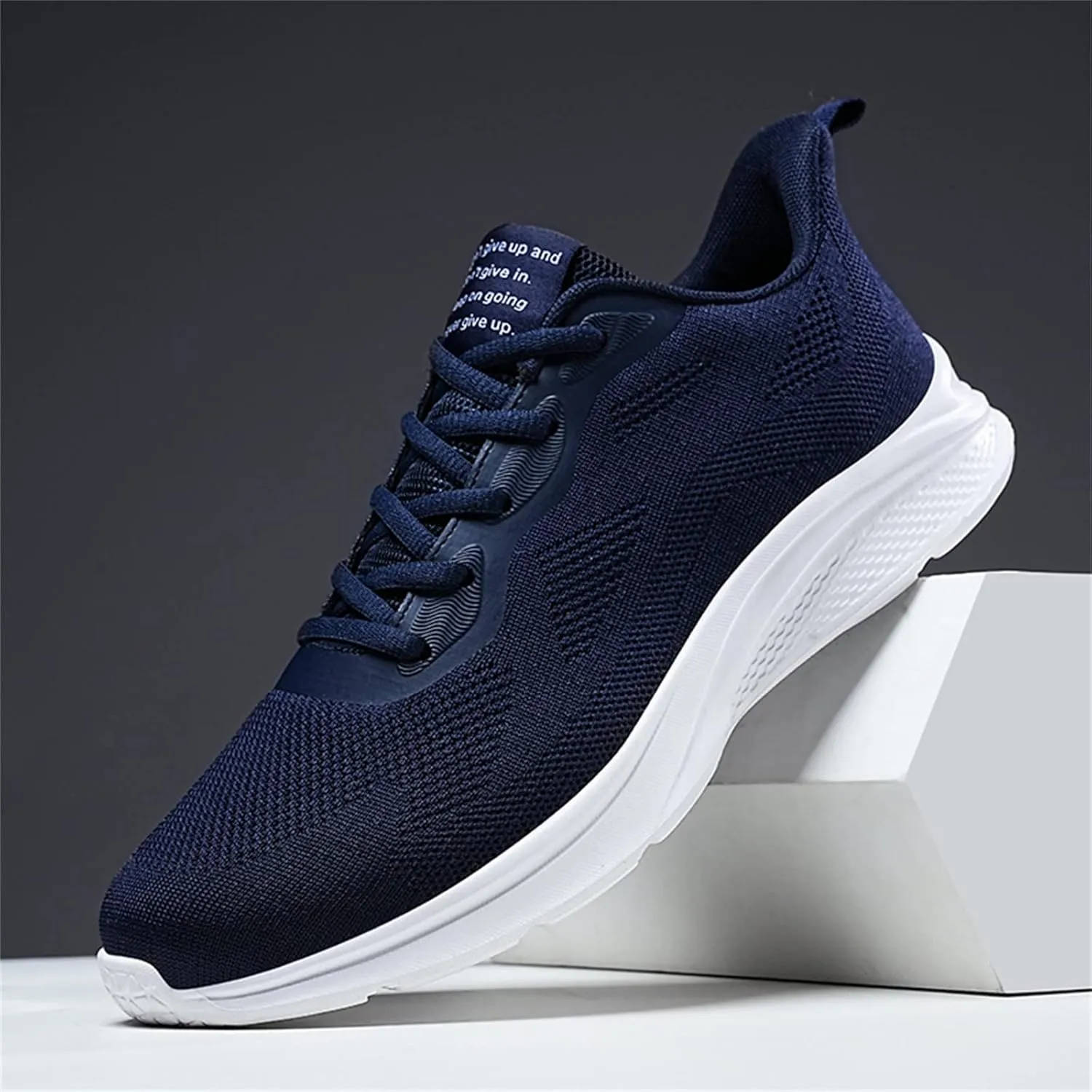 Mens Shoes Mesh Breathable Lace Up Solid Color Casual Fashion Simple Shoes Running Shoes Men's 515 V1 Sneaker, 9 XX-Narrow