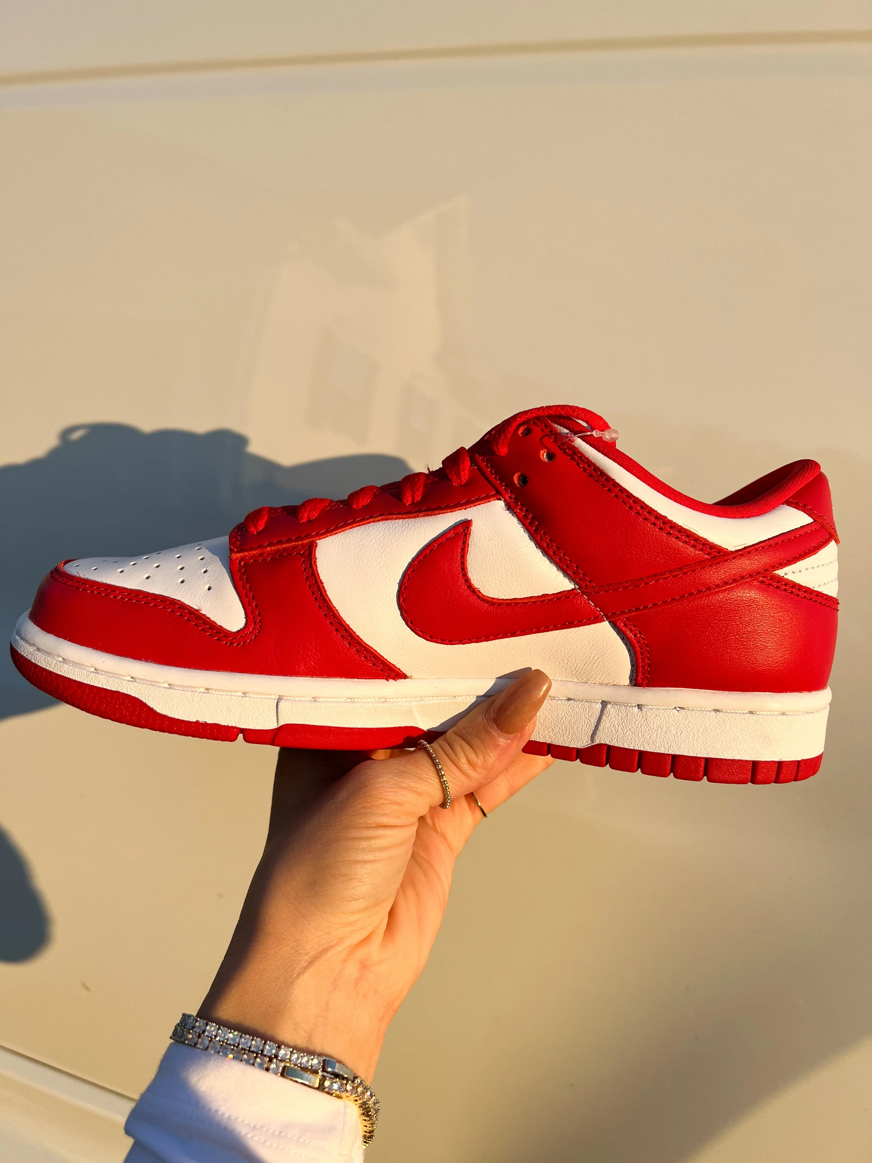 Rare Red Swarovski Womens Nike Dunk Shoes