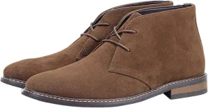 Santimon Chukka Boots Mens Casual Dress Suede Leather Prom Wedding Cowboy Boots Men's Fashion Formal Ankle Western Chelsea Boots