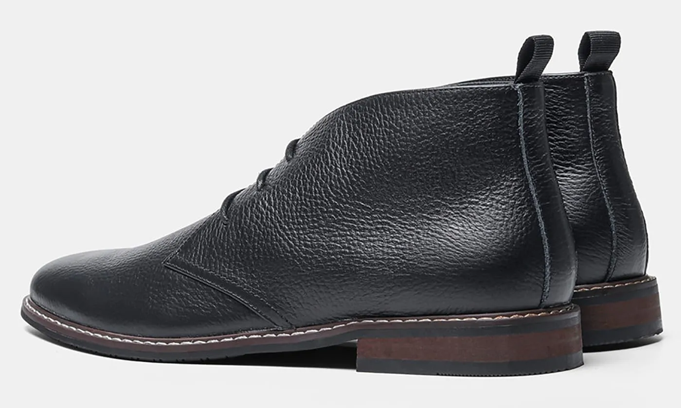 Santimon Chukka Boots Mens Casual Dress Suede Leather Prom Wedding Cowboy Boots Men's Fashion Formal Ankle Western Chelsea Boots