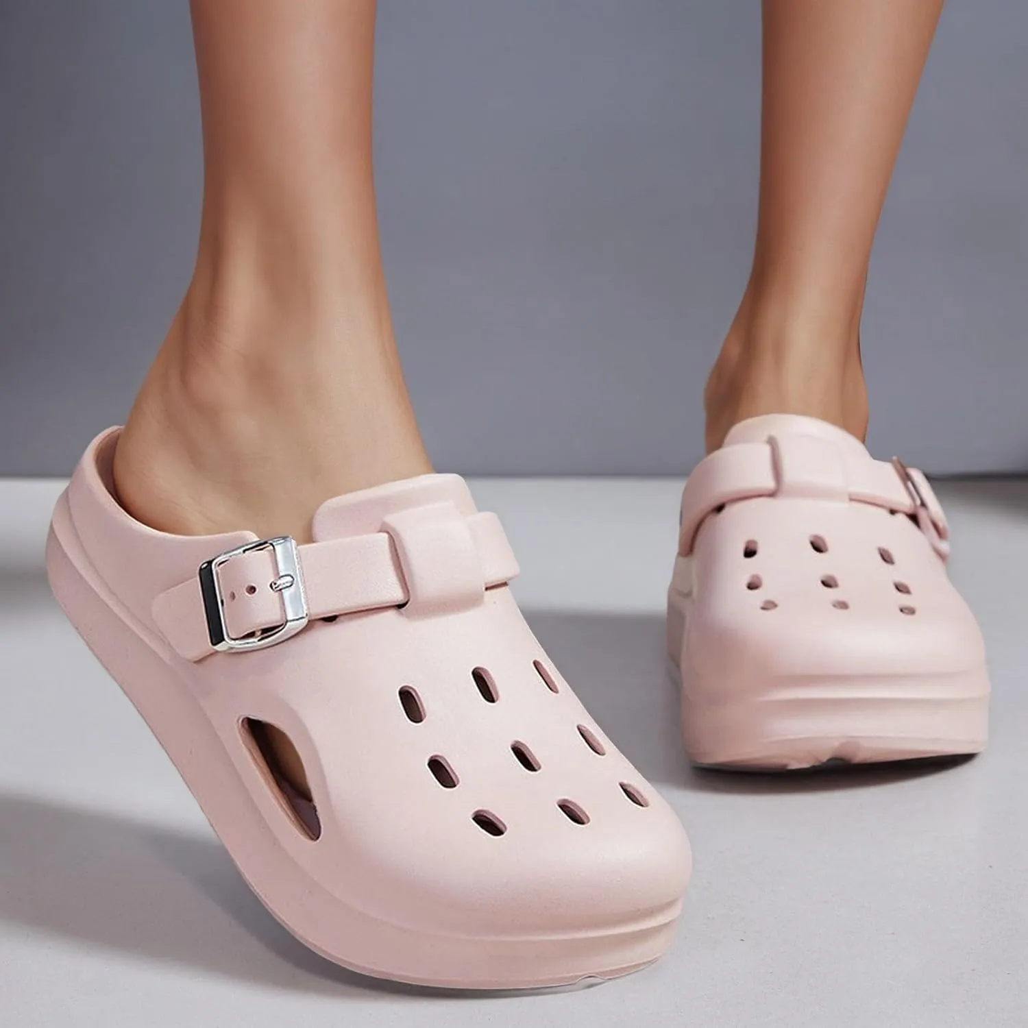 Women's Slide Sandals Comfortable Thick Sole Clogs Arch Support Slippers Casual Wear Lightweight Slip On Mules